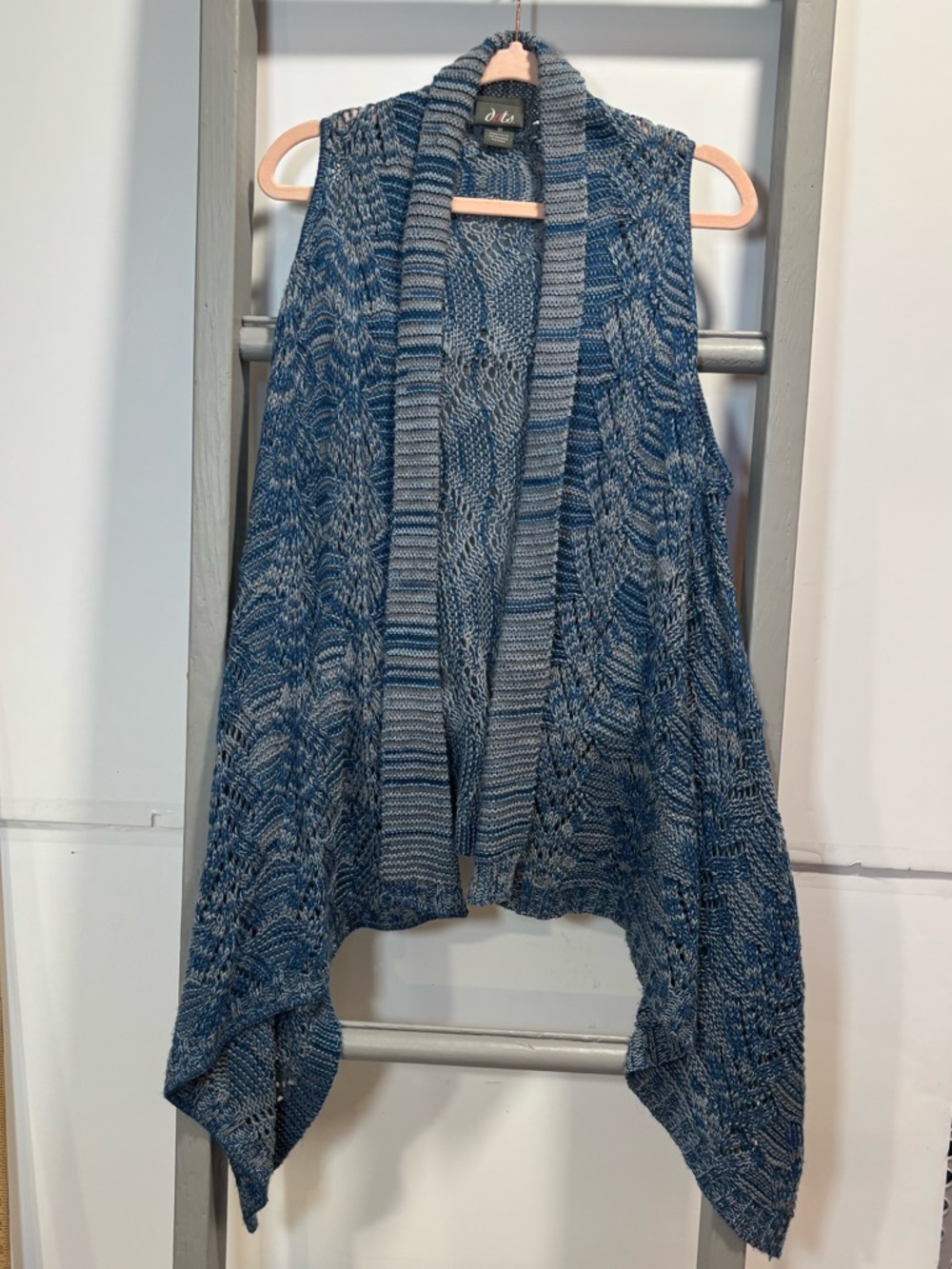 Dots Sz Med crochet Vest, boho, whimsigoth, fairy grunge, vintage, indie, lacy
